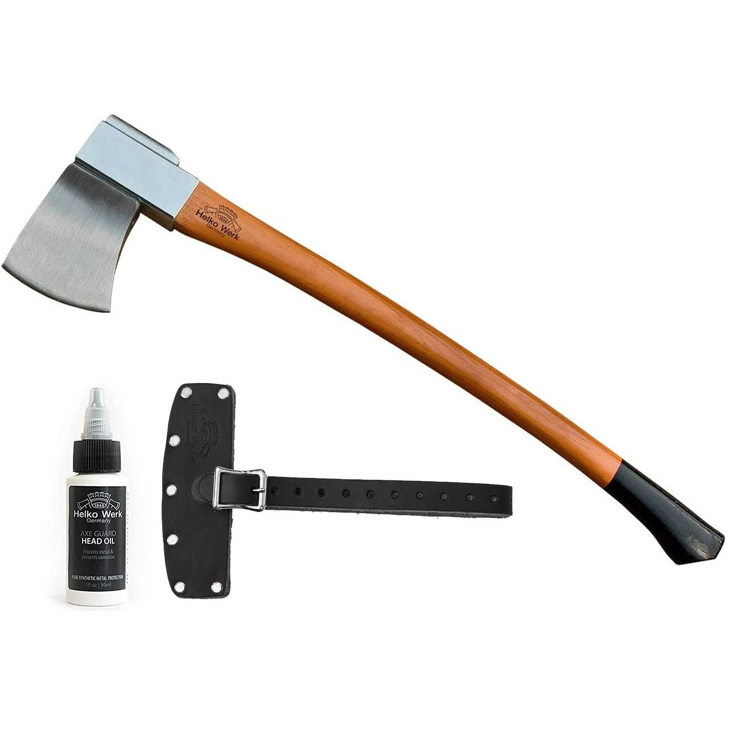1844 Helko Werk Germany Vario 2000 Universal Axe German Made Midsize General Purpose felling Axe for felling trees, cutting timber, and splitting