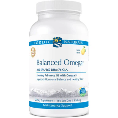 Nordic Naturals Balanced Omega Lemon 180sg - Kansas Nuitrition - HNZSDS