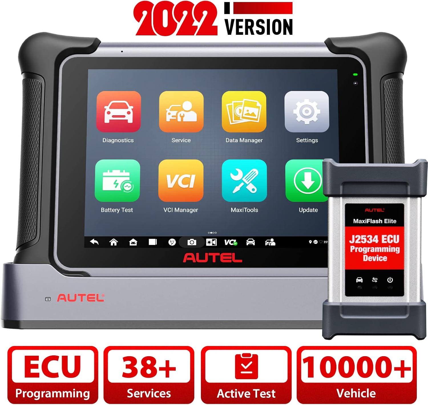 Autel Scanner MaxiSYS Elite II, 2022 New Model of Autel Maxisys Elite / MK908P / MS908SP Diagnostic Scan Tool with J2534 ECU Programming & Coding