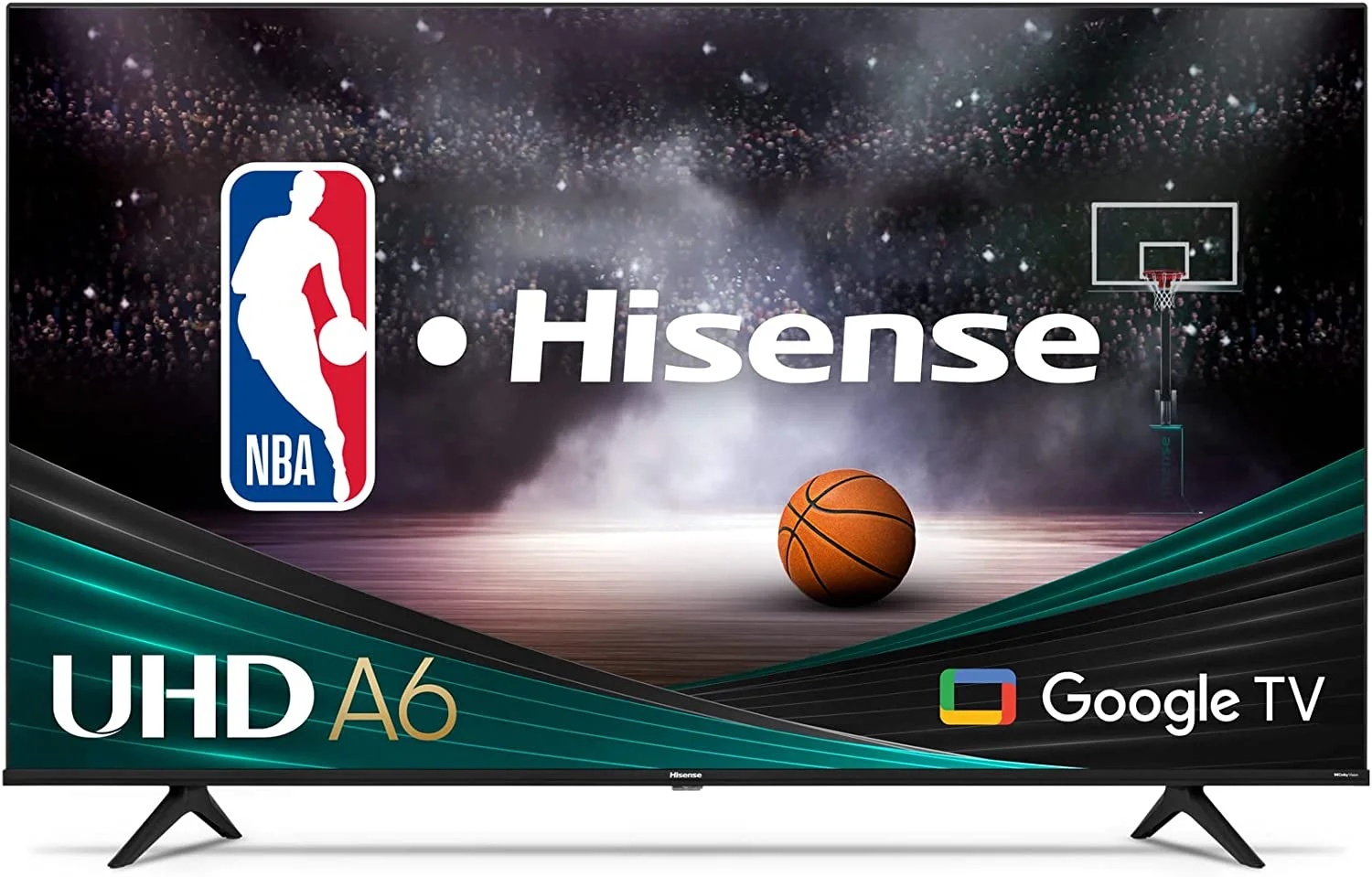Hisense 65-Inch Class A6 Series Dolby Vision HDR 4K UHD Google Smart TV (65A6H)