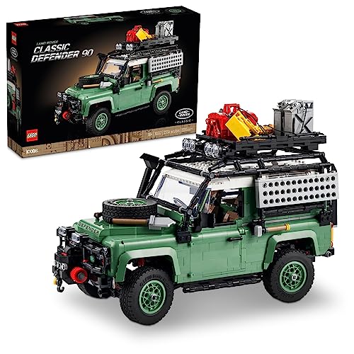 LEGO Icons Land Rover Classic Defender 90 10317 Model Car Building Set for Adults and Classic Car Lovers