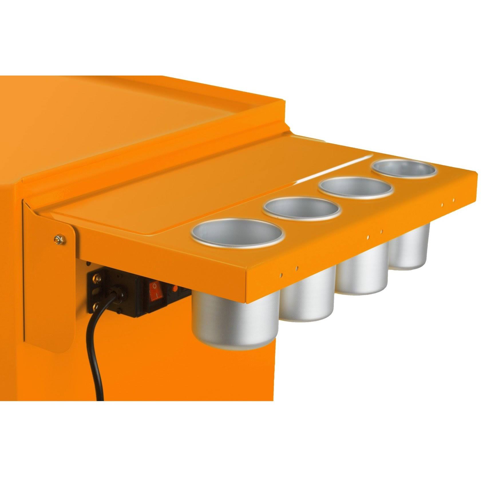 Viper Tool Storage Shelf Salon Cart, Orange V2SOR