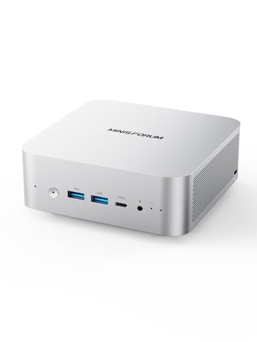 MINISFORUM UM880 Plus Mini PC with AMD Ryzen 7 8845HS(8C/16T, up to 5.1GHz),Mini Computer Radeon 780M Graphics 1TB PCIe4.0 SSD 32GB DDR5,OCuLink