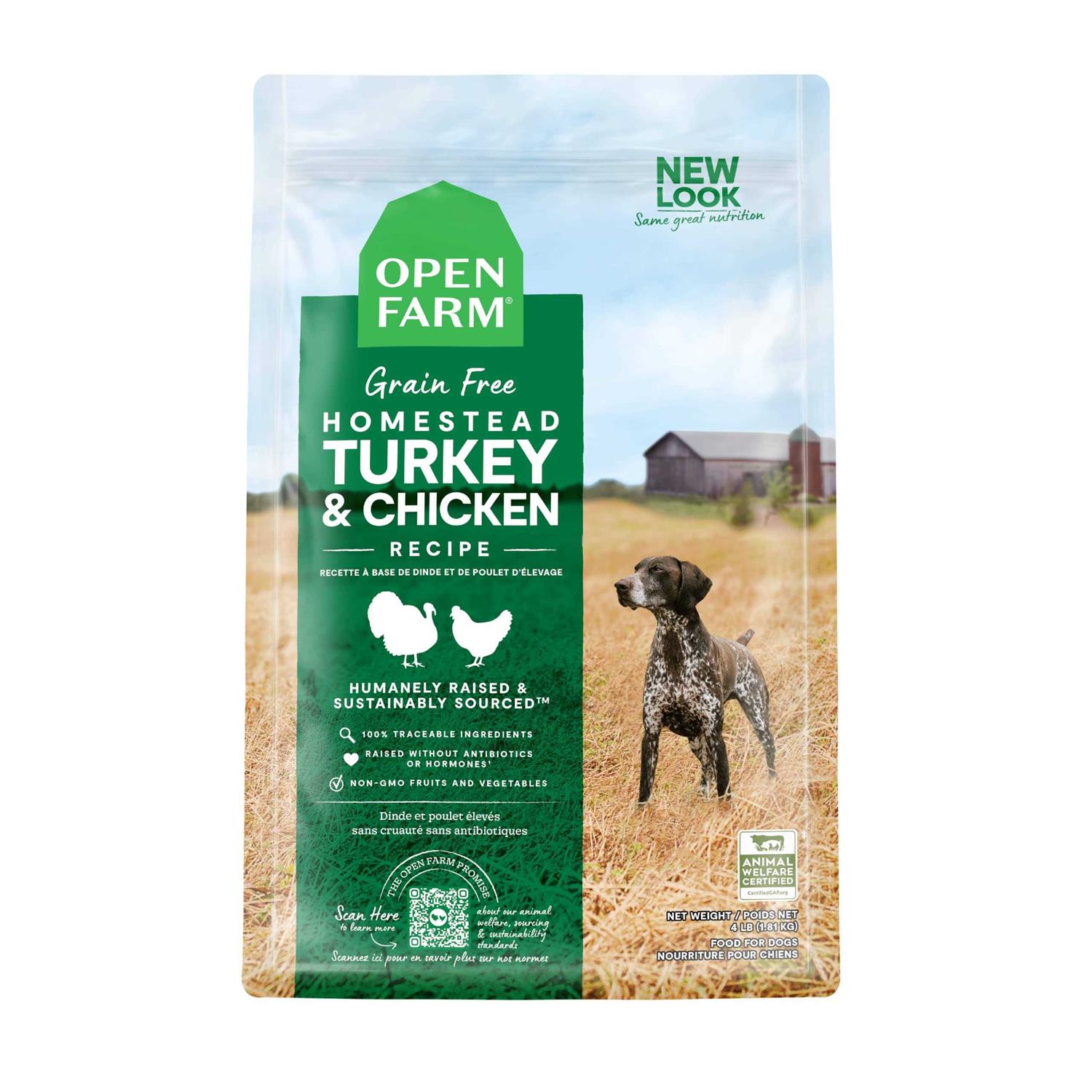 Open Farm Grain Free Homestead Turkey & Chicken Dry Dog Food