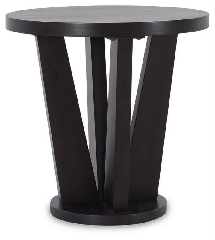 Signature Design by Ashley Contemporary Chasinfield End Table  Dark Brown
