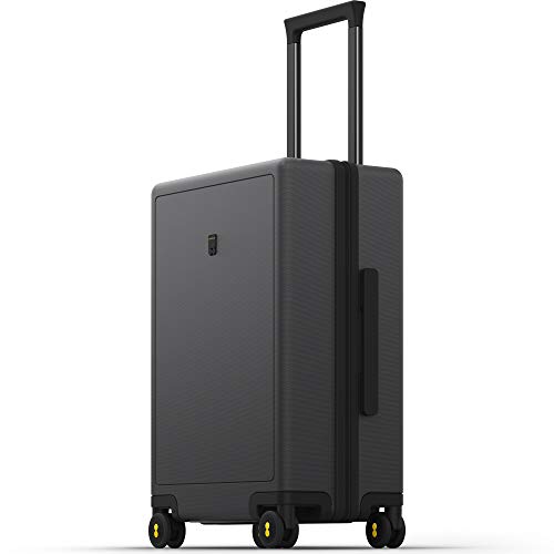 LEVEL8 Hard Shell Carry on Luggage Airline Approved, Carry-on Suitcases with Wheels, Lightweight Luminous Textured Hardside Travel Bag with Tsa Lock