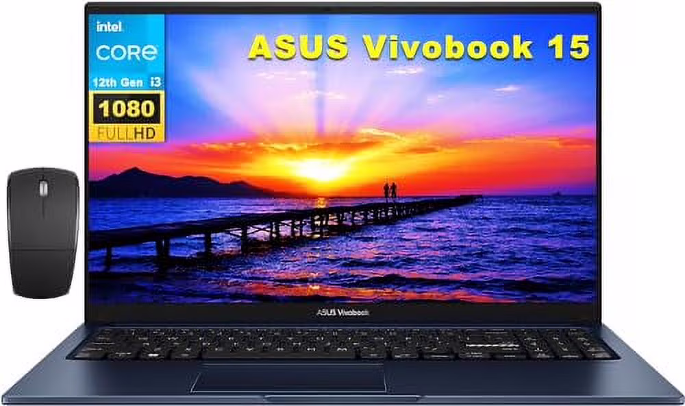 ASUS Vivobook 15 Laptop, 15.6" FHD Display, Intel Core i3-1215U Processor, 16GB RAM, 1TB SSD, Intel UHD Graphics, Student & Business, Thin and Light