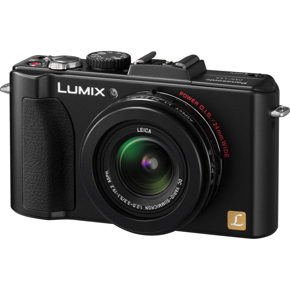 Panasonic Lumix DMC-LX5K 10.1 MP Compact Digital Camera - 720p - Black