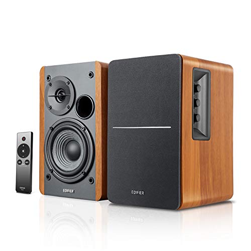 Edifier Powered Bookshelf Speakers R1280T with WiiM Mini AirPlay2 Wireless Wi-Fi Audio Streamer, Stream Hi-Res Audio from Spotify