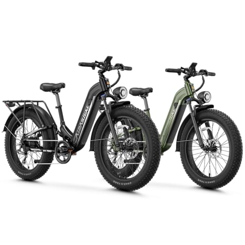 M1 Pro Electric Bike, 1800W Peak Motor Electric Bike for Adults, 48V 17.5Ah, 26'' x 4.0'' Fat Tire Electric Mountain Bike, Ebike with 85 Miles, 36MPH