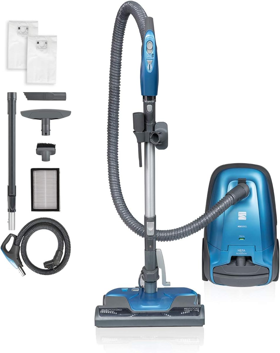 Kenmore BC3005 Pet Friendly Lightweight Bagged Canister Vacuum Cleaner with Extended Telescoping Wand, HEPA, 2 Motors, Retractable Cord