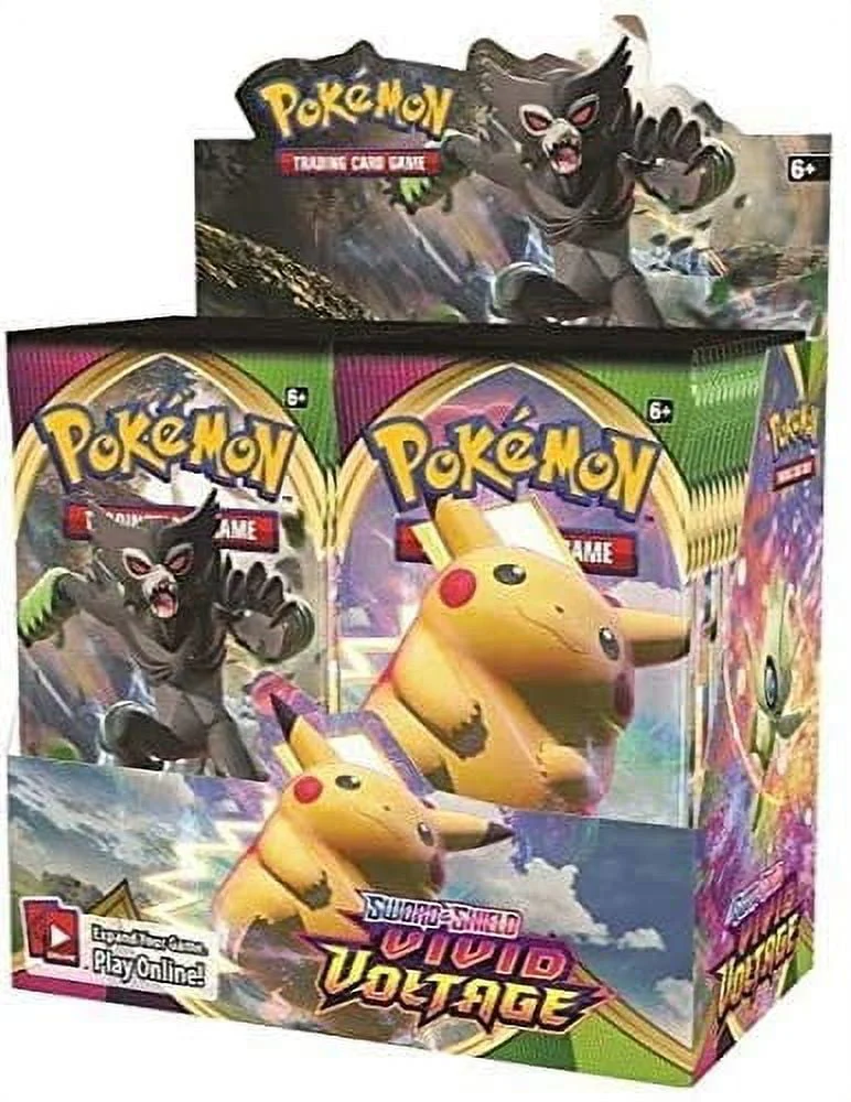 Pokémon Sword & Shield Vivid Voltage Booster Box - 36 Packs Trading Card Games