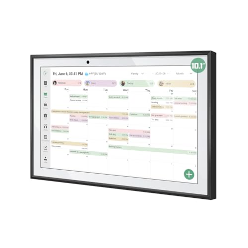 10.1 Inch WiFi Planner Smart Digital Calendar: Two - Way Sync with Phones, Chore Charts, Achievement Rewards, AI Meal Planning