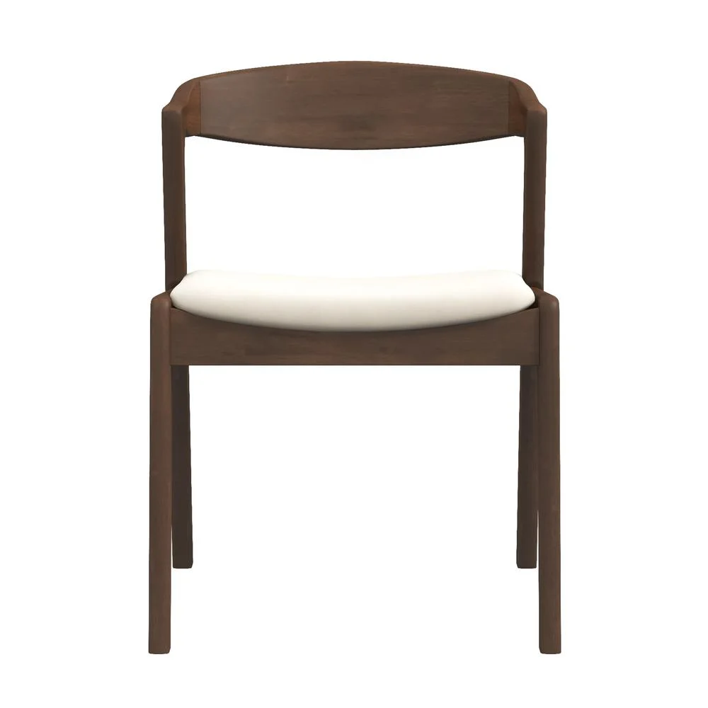Ashcroft Furniture Co Dakota Mid-Century Modern Solid Wood Velvet Dining Chair (Set of 2)