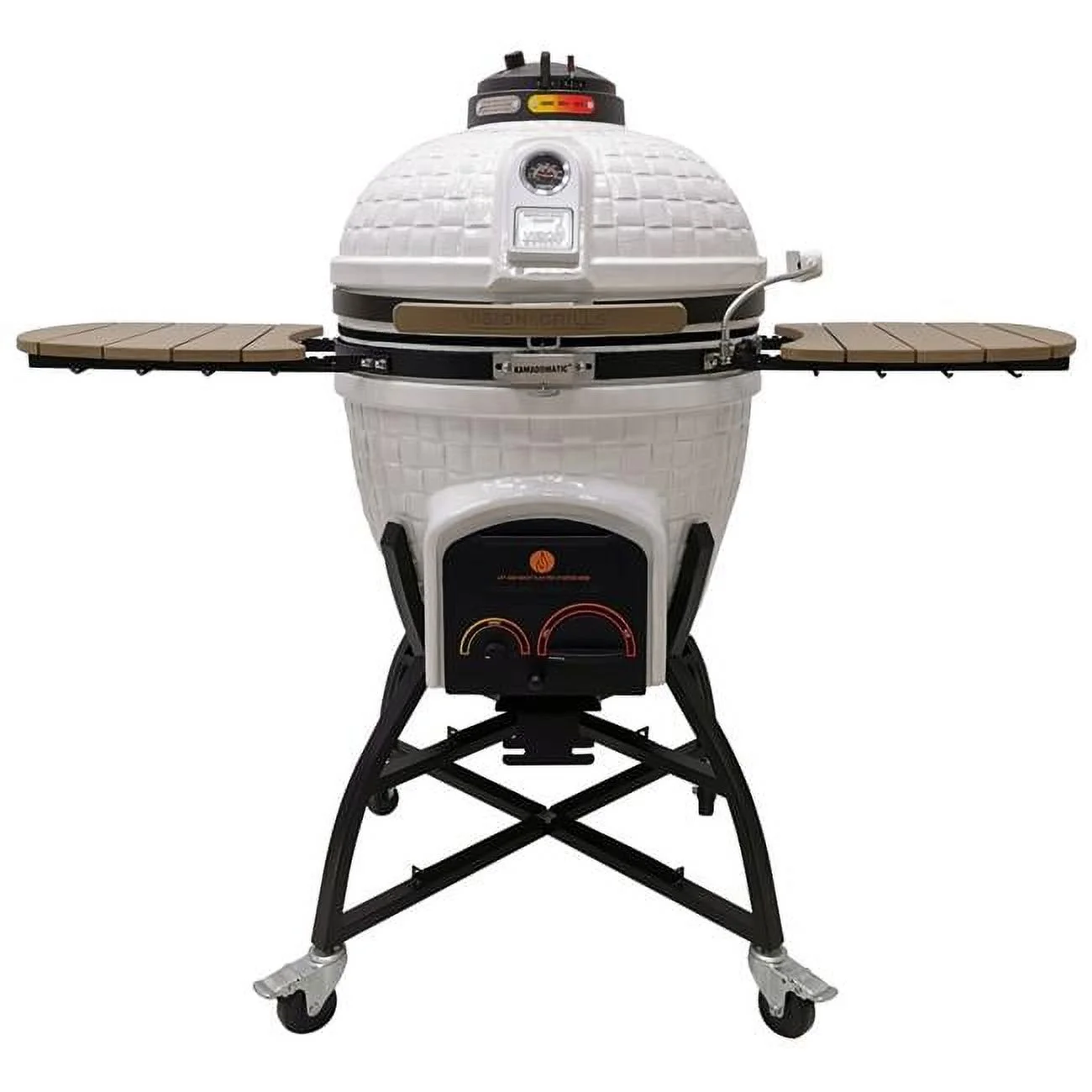 Icon   Deluxe Kamado Grill, White
