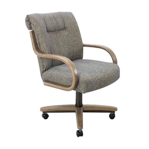 Chromcraft 2 Set of Caster Swivel Tilt Dinning Chairs