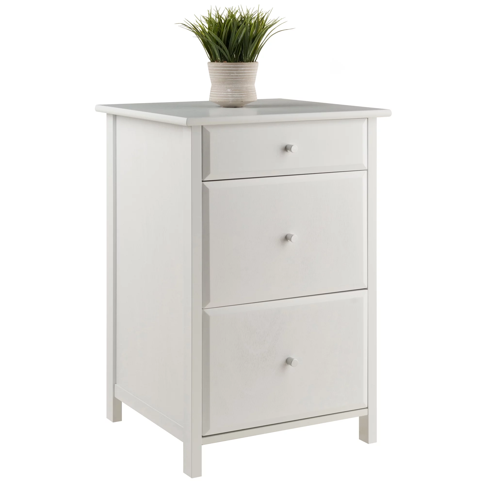 Winsome Wood Delta Home Office File Cabinet, White Finish
