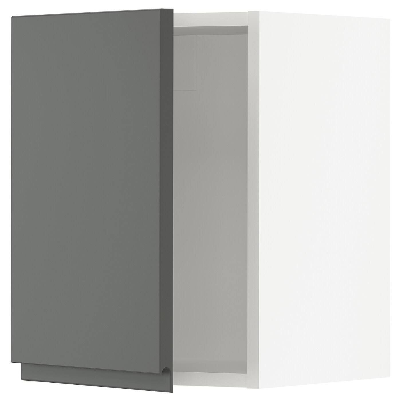 IKEA - SEKTION Wall Cabinet, white/Voxtorp Dark Gray, 15x15x20