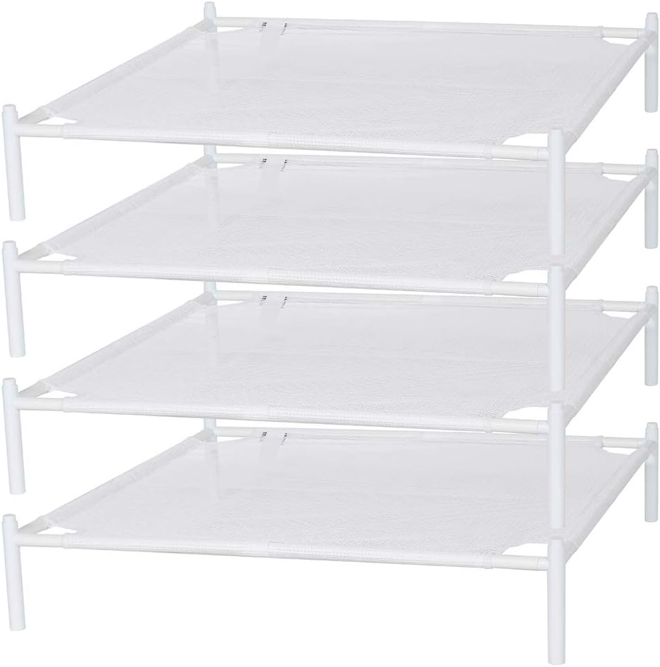 STORAGE MANIAC Sweater Drying Rack, Mesh Clothes Drying Rack, Stackable Laundry Drying Rack, Lay Flat Dryer for Delicates