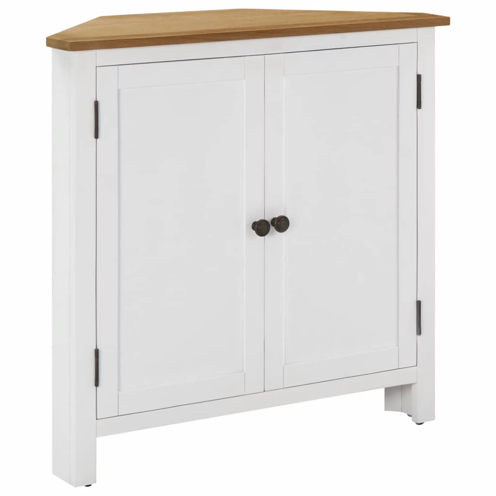 Aibecy Corner Cabinet 31.5"x13.2"x30.7" Solid Oak Wood
