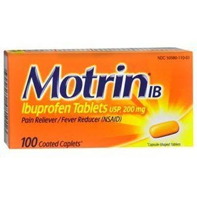 6 Pack - Motrin IB Coated Caplets 100 ea