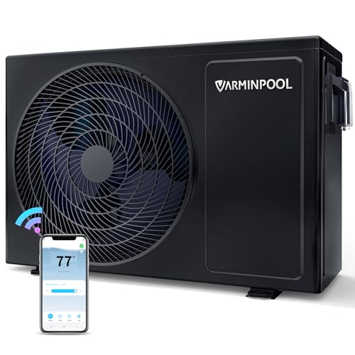 27000BTU Smart Electric Pool Heater for In and Above Ground Pool up to 7,000 Gals, Pool Heat Pump with Schedule Function and Control via APP
