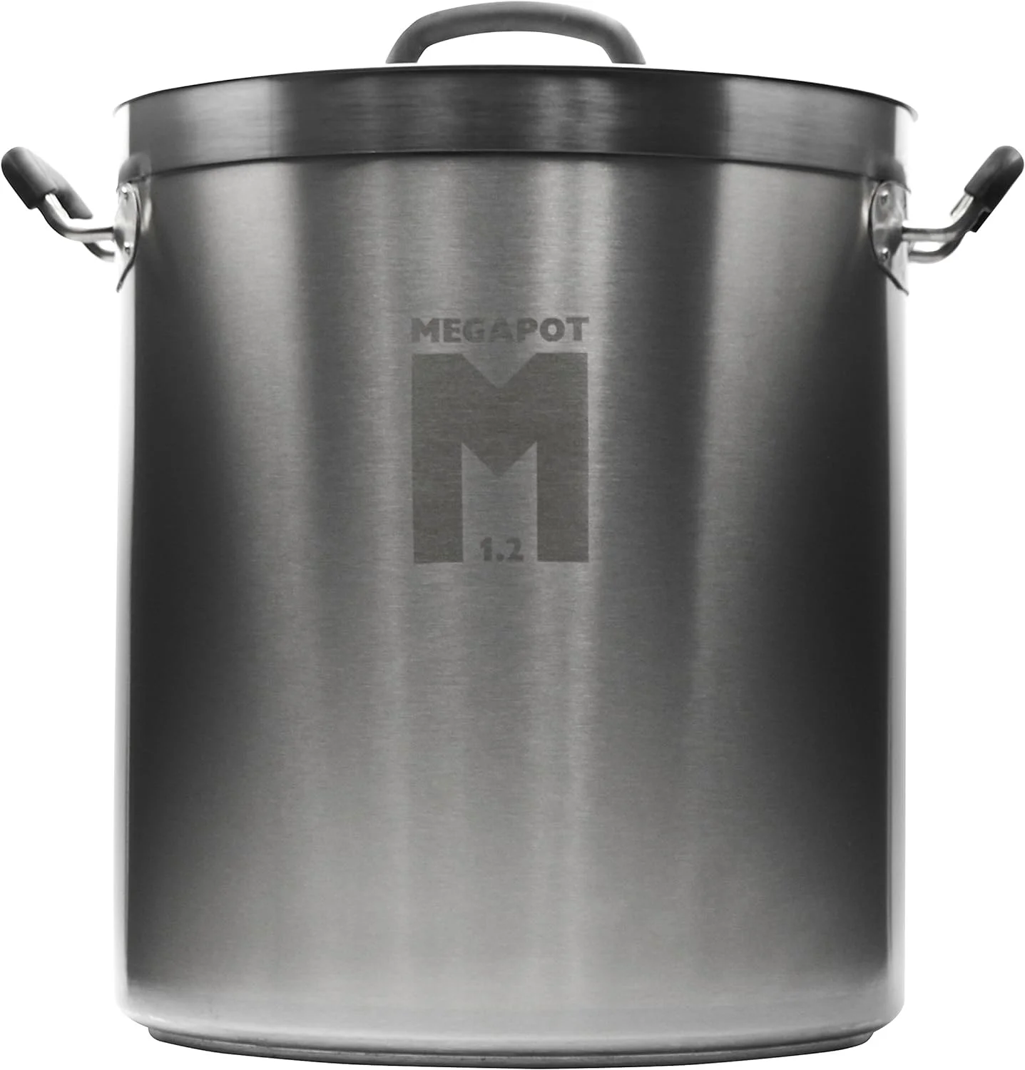 Megapot Stainless Steel Brew Kettle With Volume Markings (8 Gallon Plain)