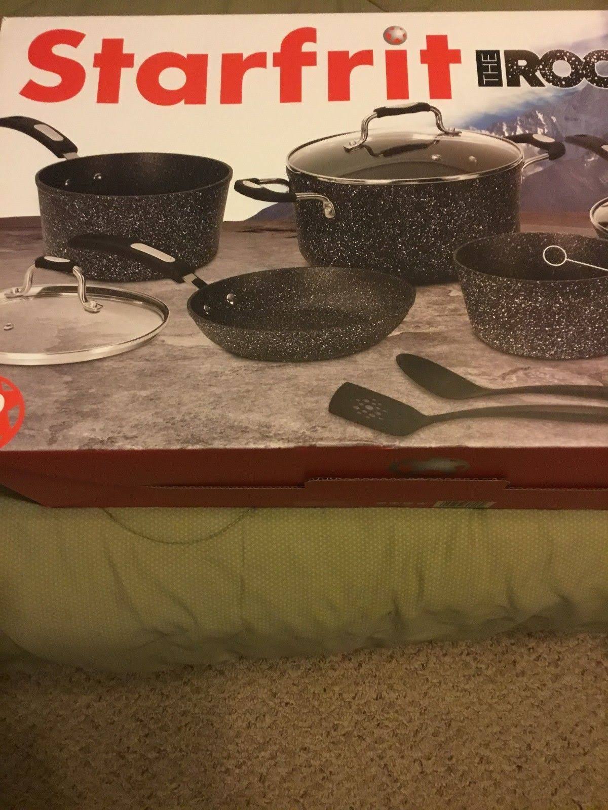 The Rock by Starfrit 10-Piece Cookware Set, Black - Avayadevconnect