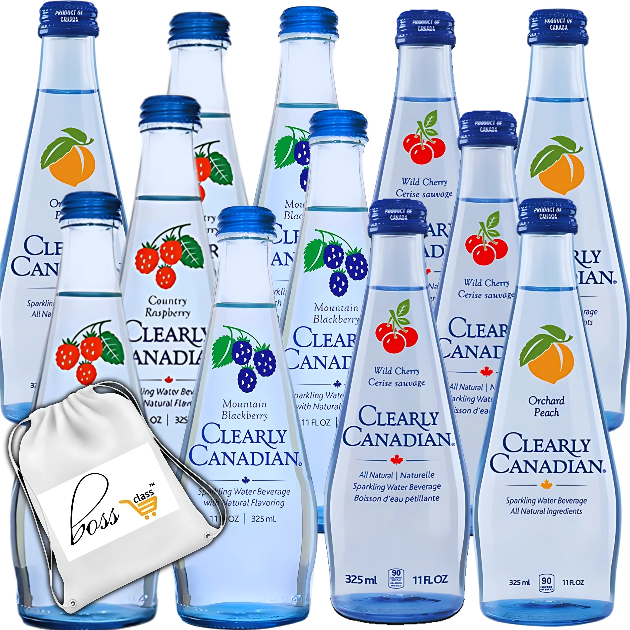 (12) Clearly Canadian Sparkling Water Beverage