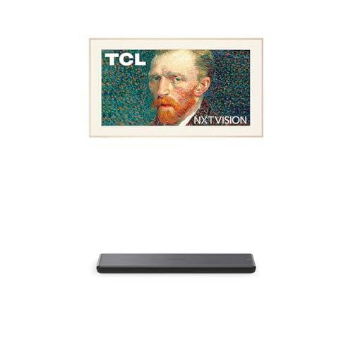 TCL 65-Inch Class NXTVISION Series QLED 4K UHD Google Smart TV Canvas Style Art Frame TV - QLED, 120hz, Matte Anti-Glare Screen, Free Bezel and Frame