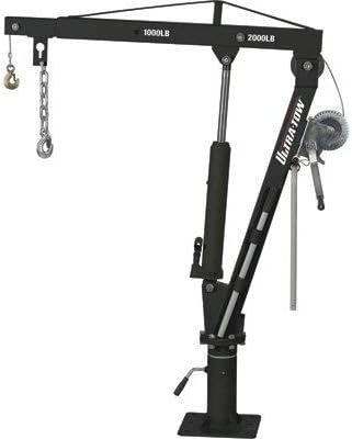 Ultra-Tow Hydraulic Pickup Truck Crane with Hand Winch - 2000-Lb. Capacity