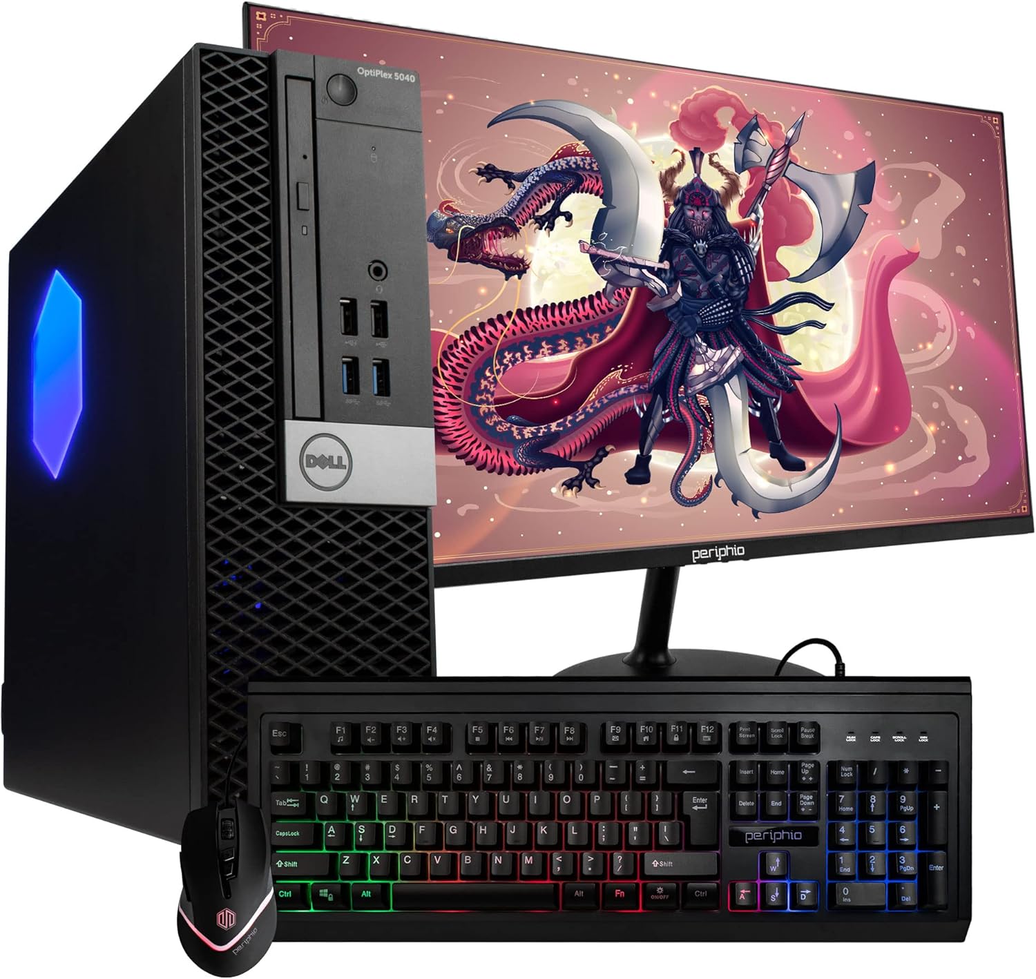 Dell Optiplex 7040 (RGB) Desktop Computer | Quad Core Intel i5 (3.2) | 16GB DDR3 RAM | 250GB SSD Solid State | Windows 10 Professional | New 22in LCD