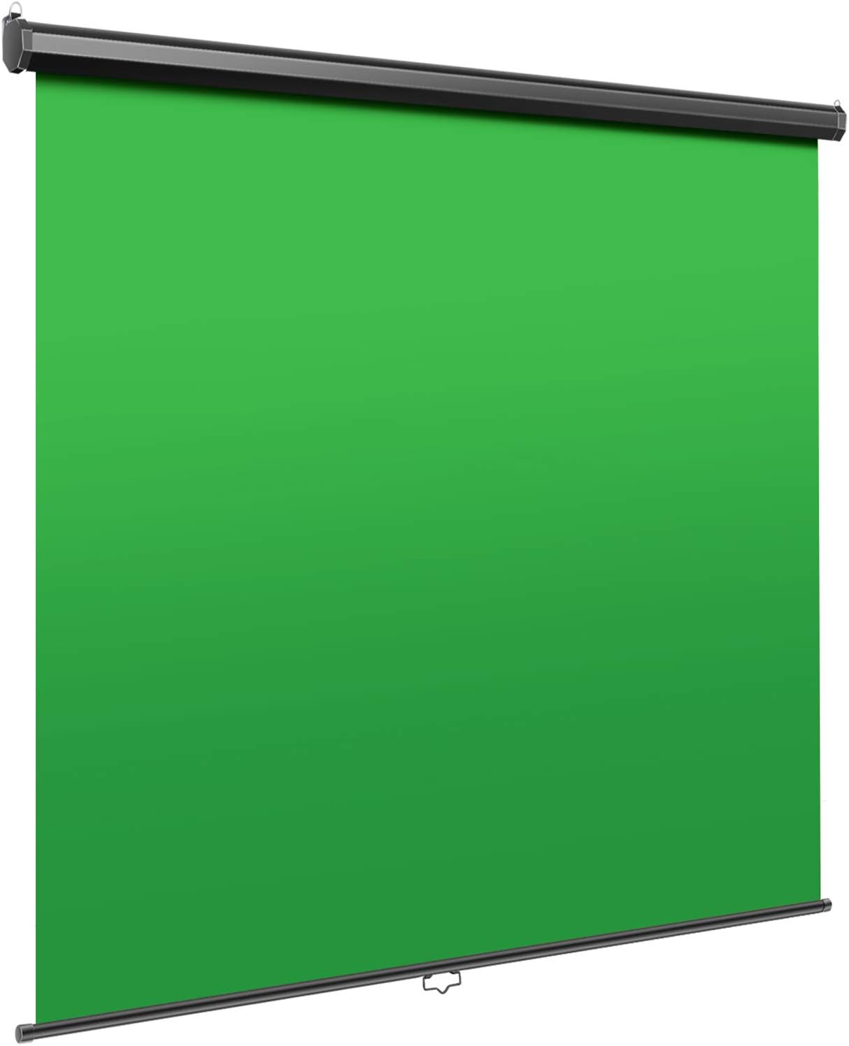 Neewer Green Screen, 5x6ft/1.5x1.8m Wall Ceiling Mountable Chroma Key Green Backdrop for Background Removal, Pull Down Auto-Locking