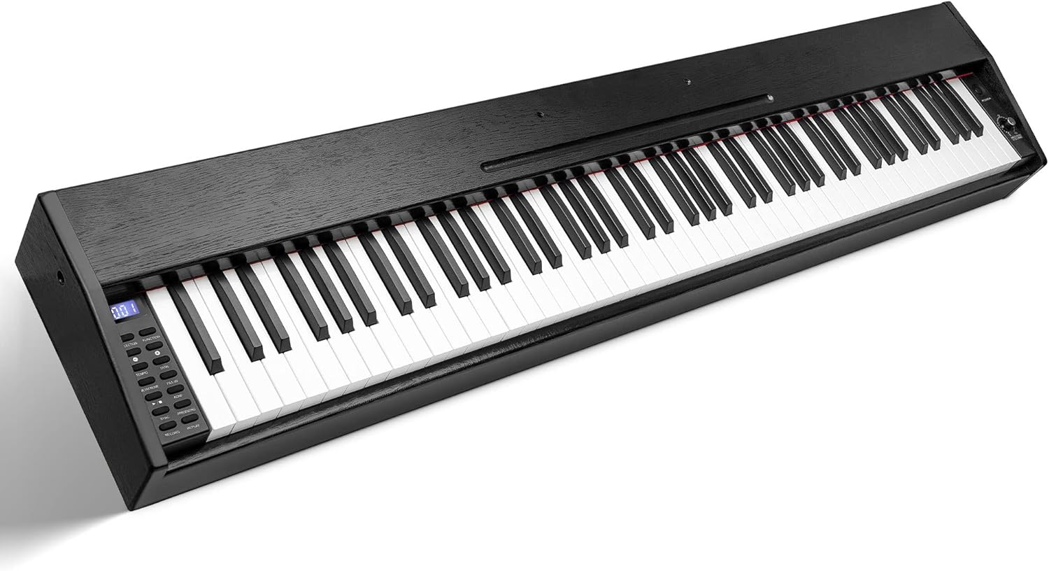 Souidmy G-110 Semi-Weighted Digital Piano Keyboard, Satin Wood Finishes, Premium Grand Piano Sound, 88-Key Full Size Keyboard with Sustain Pedal