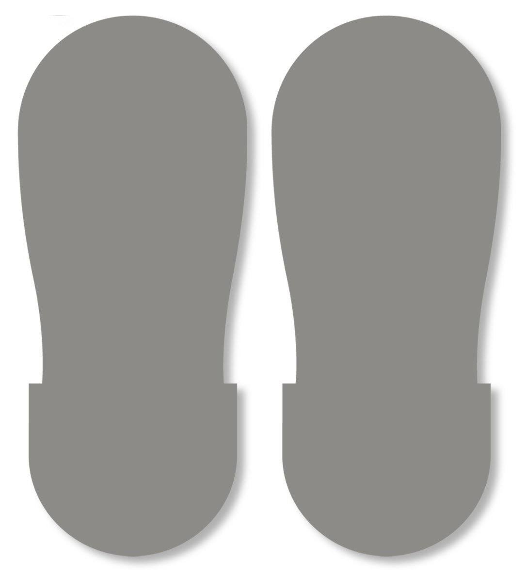 Mighty Line BIGGRYFTPRT Gray Big Footprint; Pack of 50