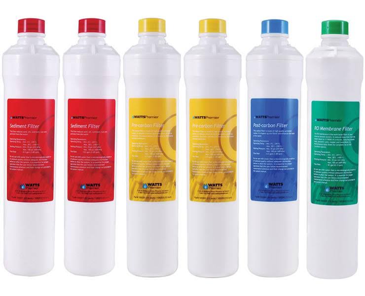 Watts Premier RO Pure Replacement Filter 6-Pack Plus Membrane