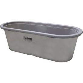 GoVets | Hastings Equity Manufacturing Hastings Poly Stock Tank HP20204 Round-End 97 Gallon 53x22L x 33x22W x 24-1/2x22H with Dr
