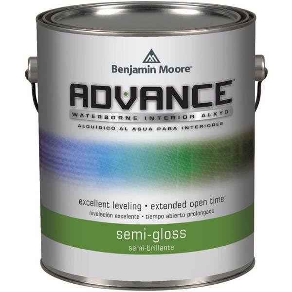 Benjamin Moore Advance Interior Semi-Gloss Paint, Base 2 - 124 fl oz can