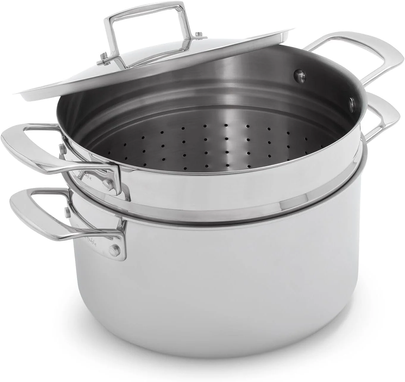 Classic 5-Ply Stainless Steel Stockpot, 8 Qt, Silver