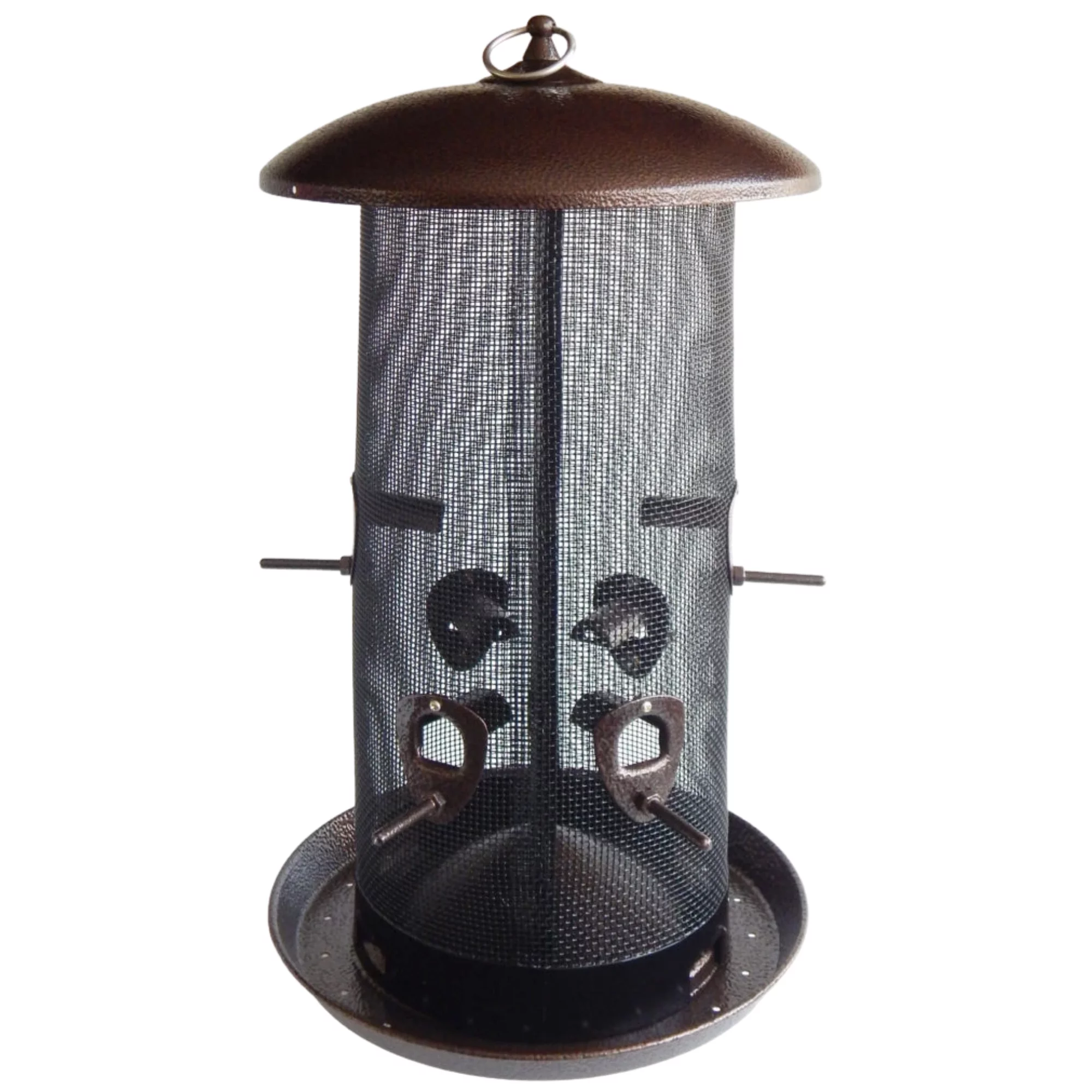 More Birds Giant Combo Screen Bird Feeder, 11-lb Seed Capacity, Brown - Curated Treasures Market