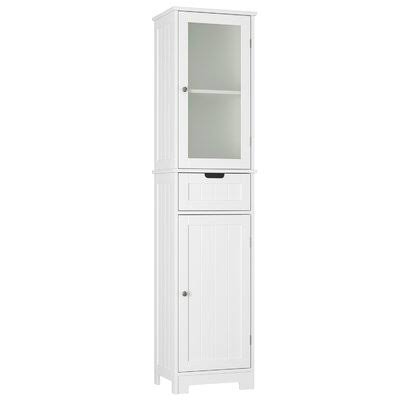 Olvera 15.7&& W x 67&& H x 11.8&& D Linen Cabinet Highland Dunes