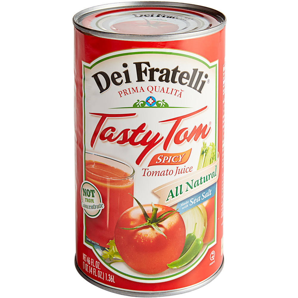 Tasty Tom 46 oz. Spicy Tomato Juice - 12/Case