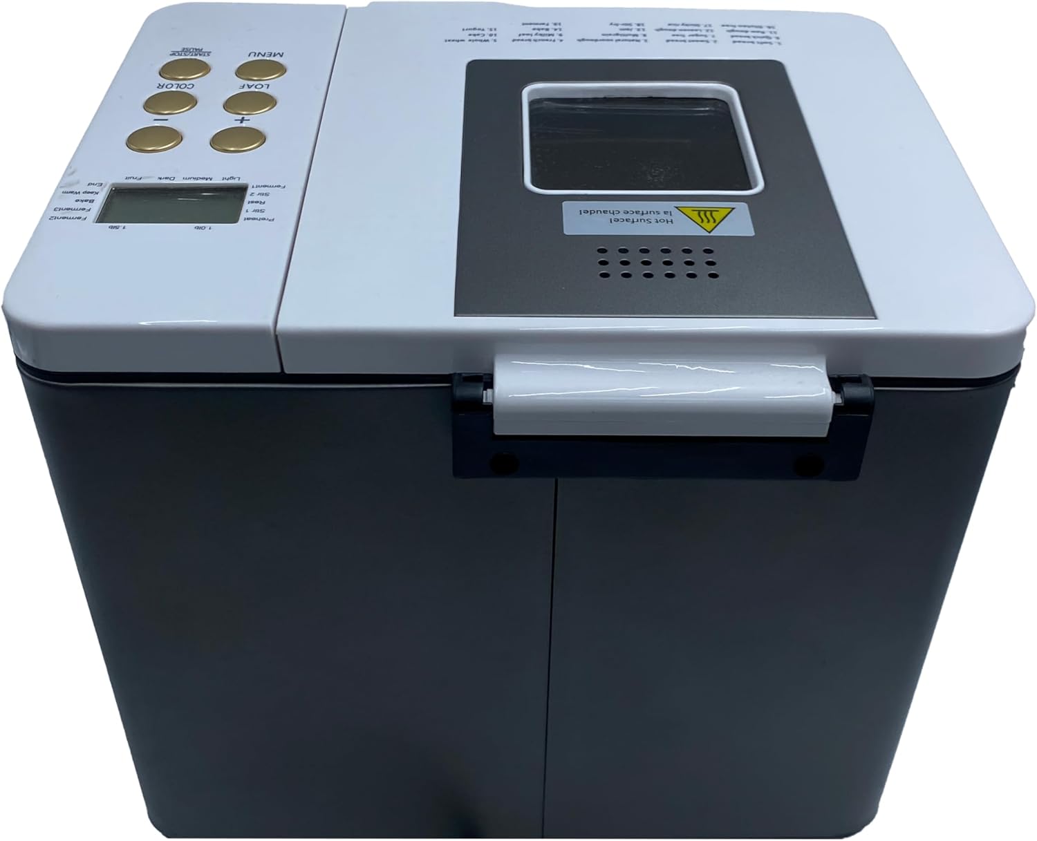 19-in-1 Bread Machine with Dual-Heaters, 1.5 LB Stainless Steel Auto Bread Maker with 2 Loaf sizes & 3 Crust Colors, Nonstick Pan