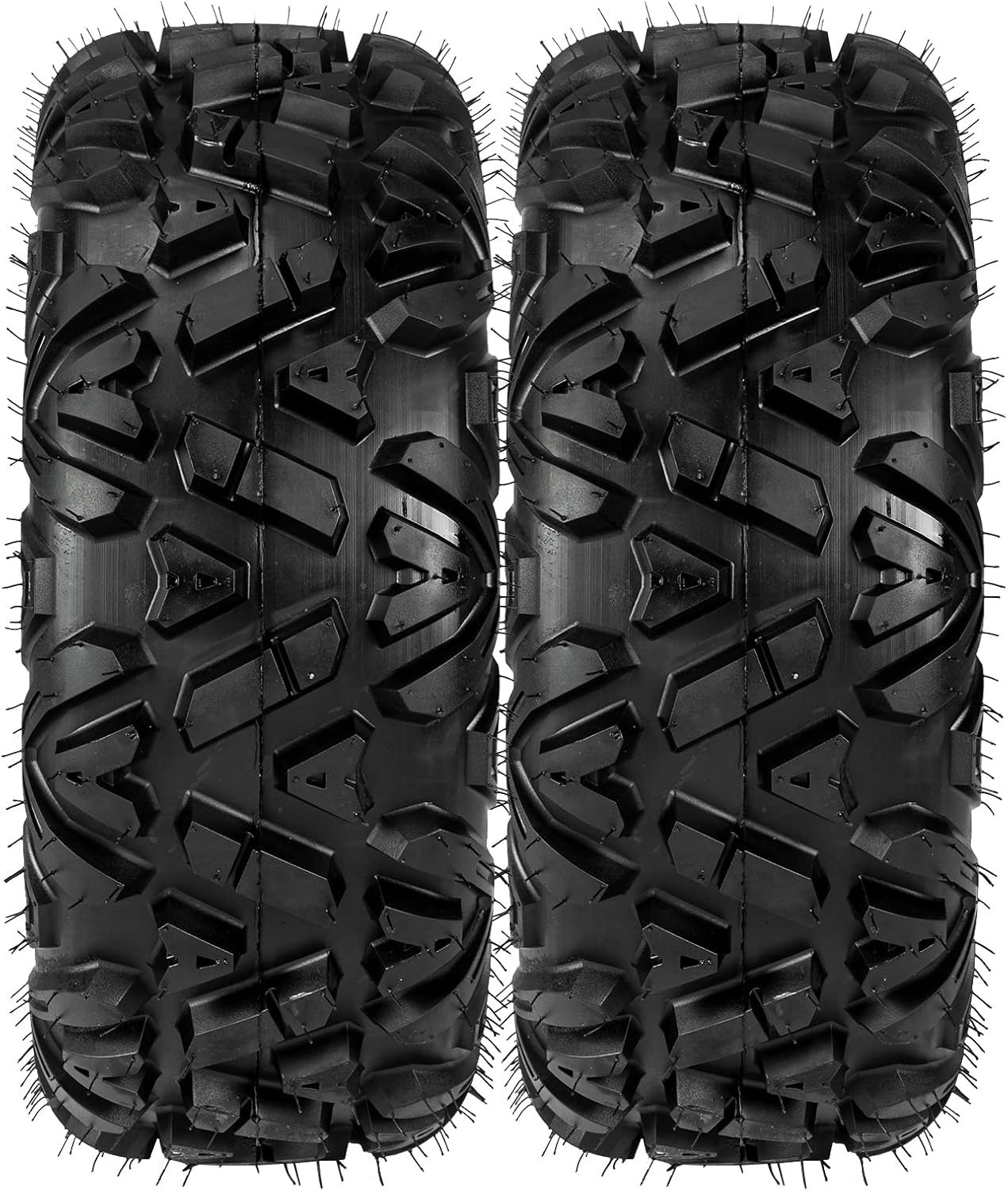 MOTOOS 25x10-12 ATV UTV Tires Rear Sport All Terrain 25x10x12 Tubeless 6PR Go Race Mud Kart Tires 25/10-12 Set of 2
