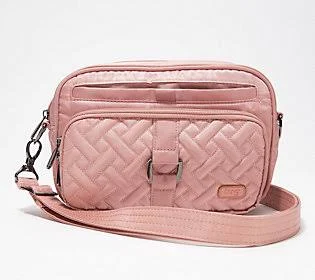 Lug Convertible RFID Crossbody and Belt Bag - Carousel ,Blush Pink
