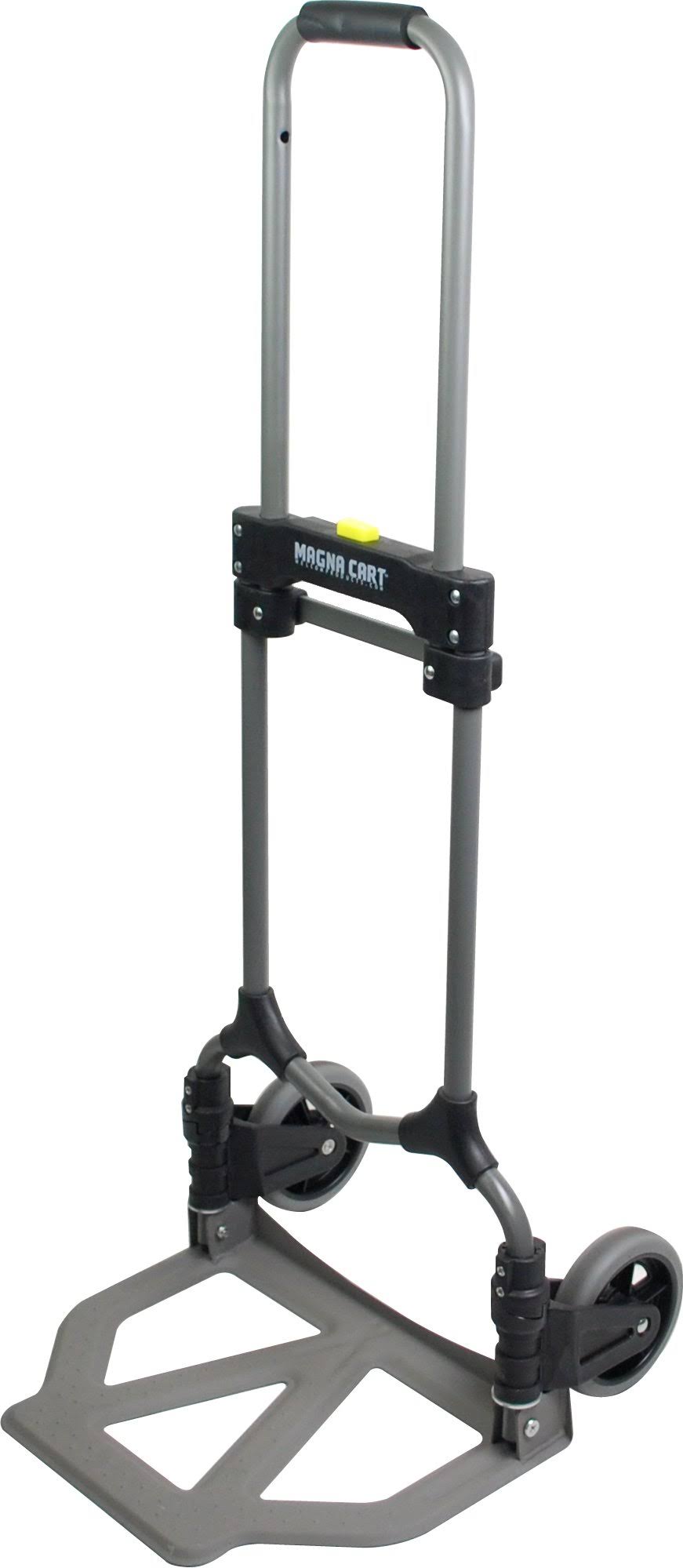 Magna Cart 2 Wheel Steel Base Plate Hand Truck Cart, Grey/Black