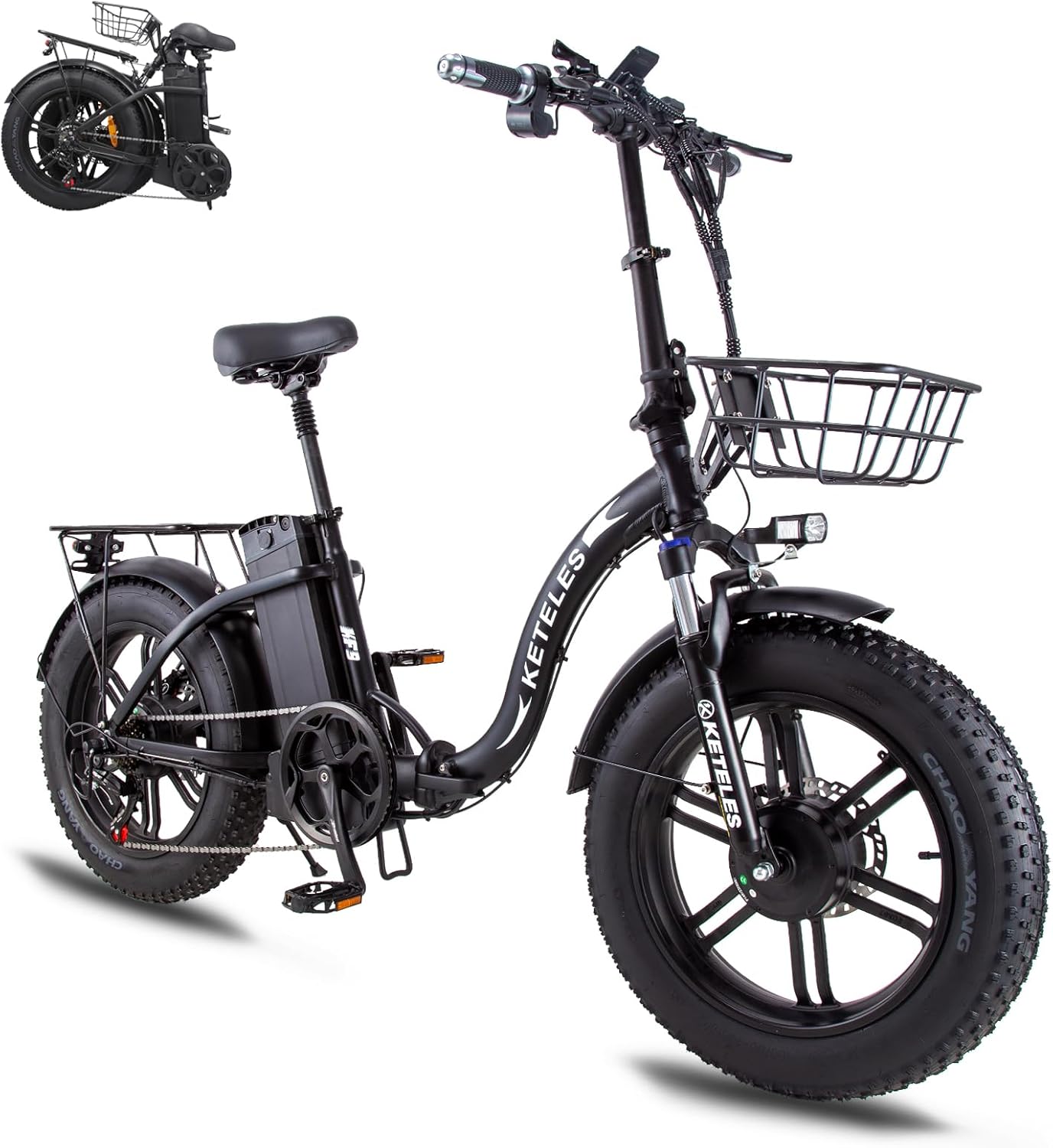 Electric Bike for Adults 2000W Folding Electric Bike Ebike with 48V 23AH Removable Battery 20''x 4.0 Fat Tire Electric Bicycle Long Range E Bike with
