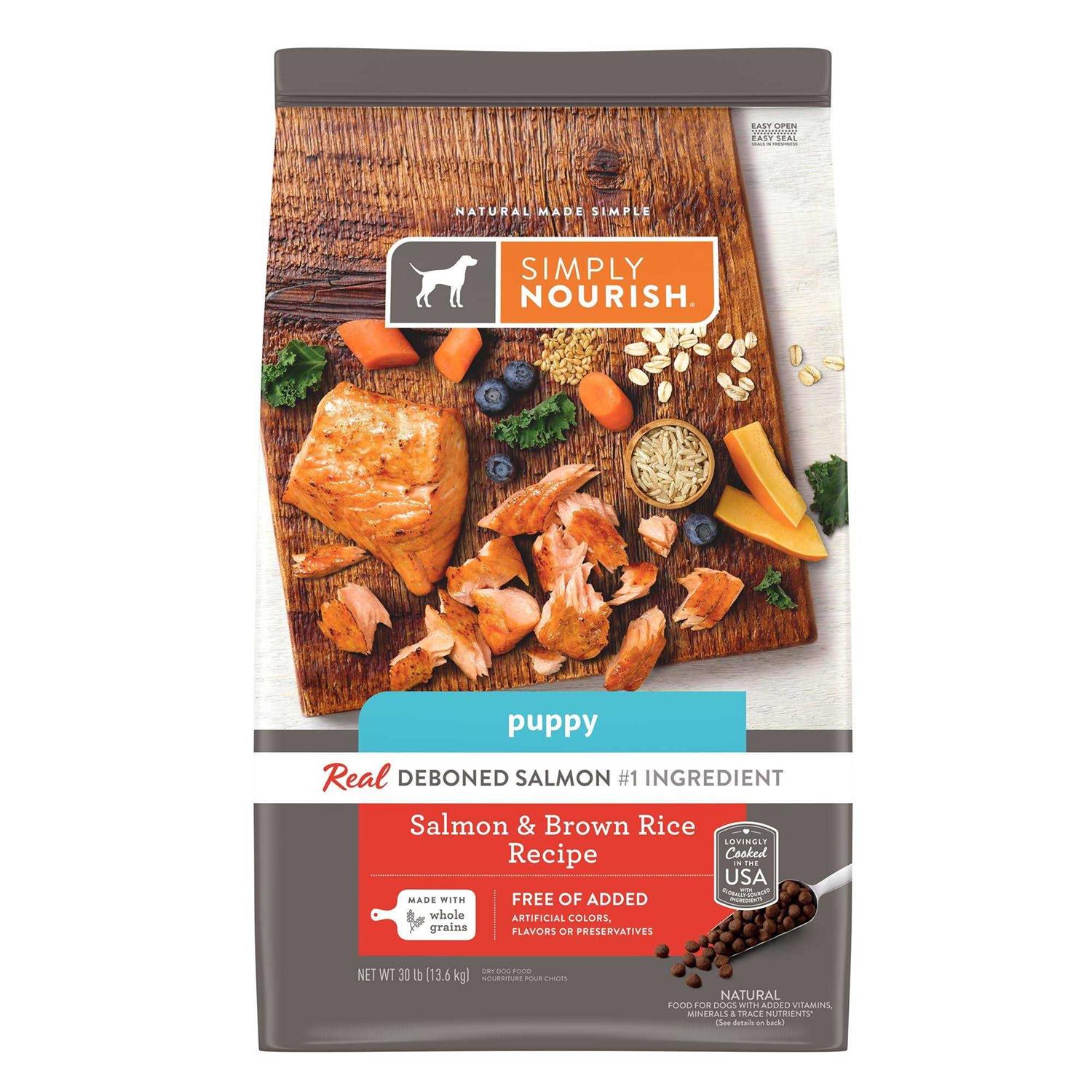 Simply Nourish Dry Puppy Food Salmon and - Pet Supplies online store