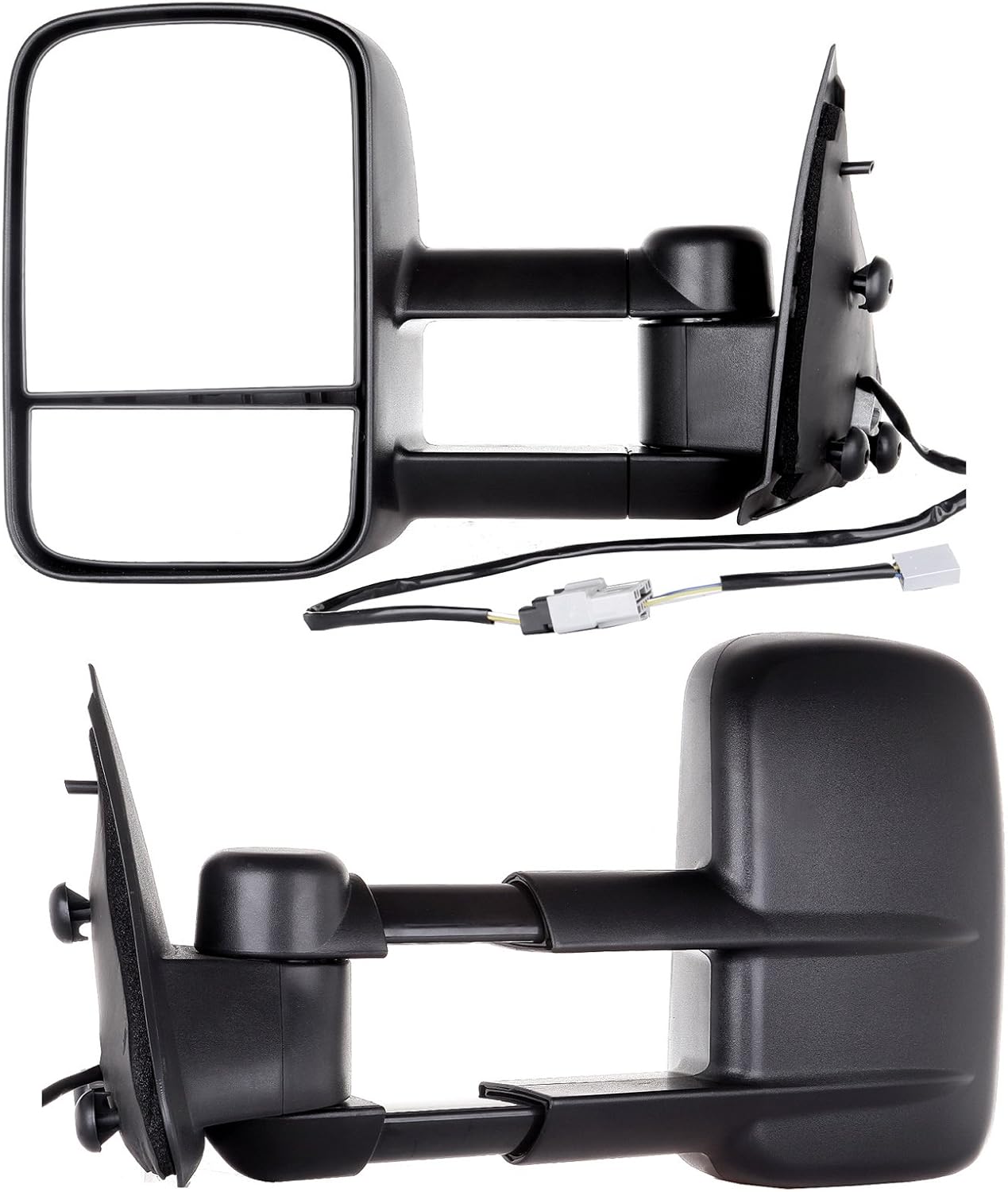 FEIPARTS Towing Mirrors Fit for 1997-2003 for Ford for F150 Standard Extended Cab (Not for 4 Doors Crew Cab Models) Tow Mirrors Left Right Side Power