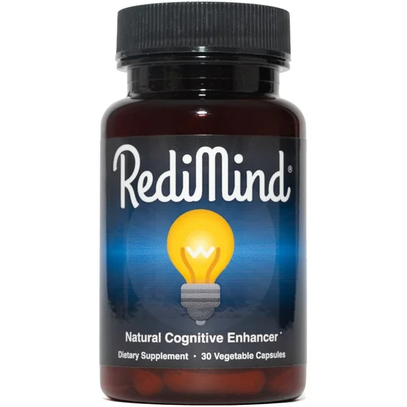 RediMind - Natural Cognitive Enhancement Supplement - Non-GMO, Vegan, Gluten-Free - Kansas Nuitrition - HNZSDS